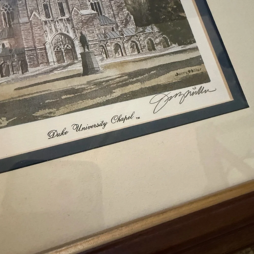 Framed Duke‎ University Chapel Art
